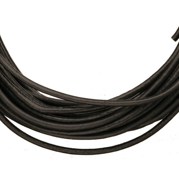 by The Yard Black Genuine Leather Cord Round 2mm